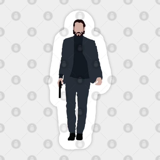 John Wick Sticker by FutureSpaceDesigns